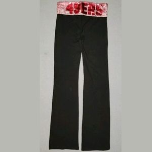 49ERS YOGA PANTS PINK VICTORIA'S SECRET SMALL